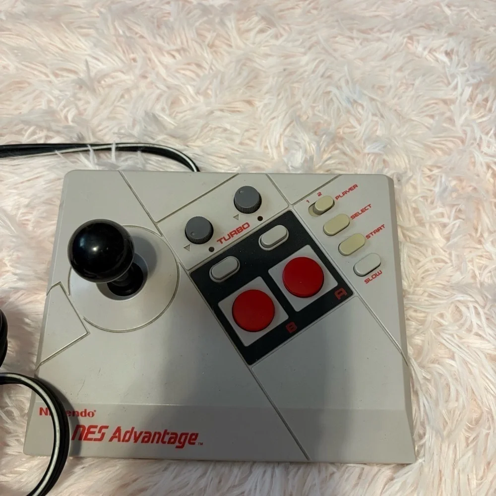 Nintendo NES Advantage Joystick - Gray and Red NES026 Video Game Controller